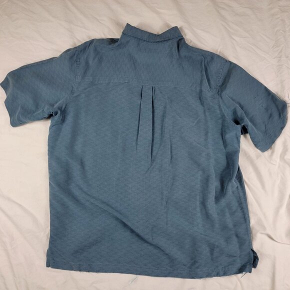 REI Mens XL Blue Short Sleeve Button Up Shirt Casual Camping Outdoor Summer - Picture 2 of 13